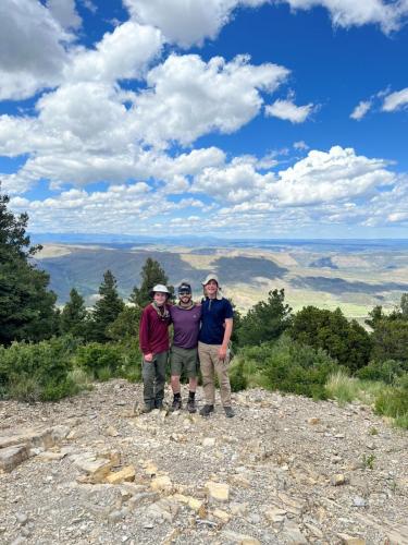 View from the top of our world while backpacking at Philmont Scout Ranch for a week.